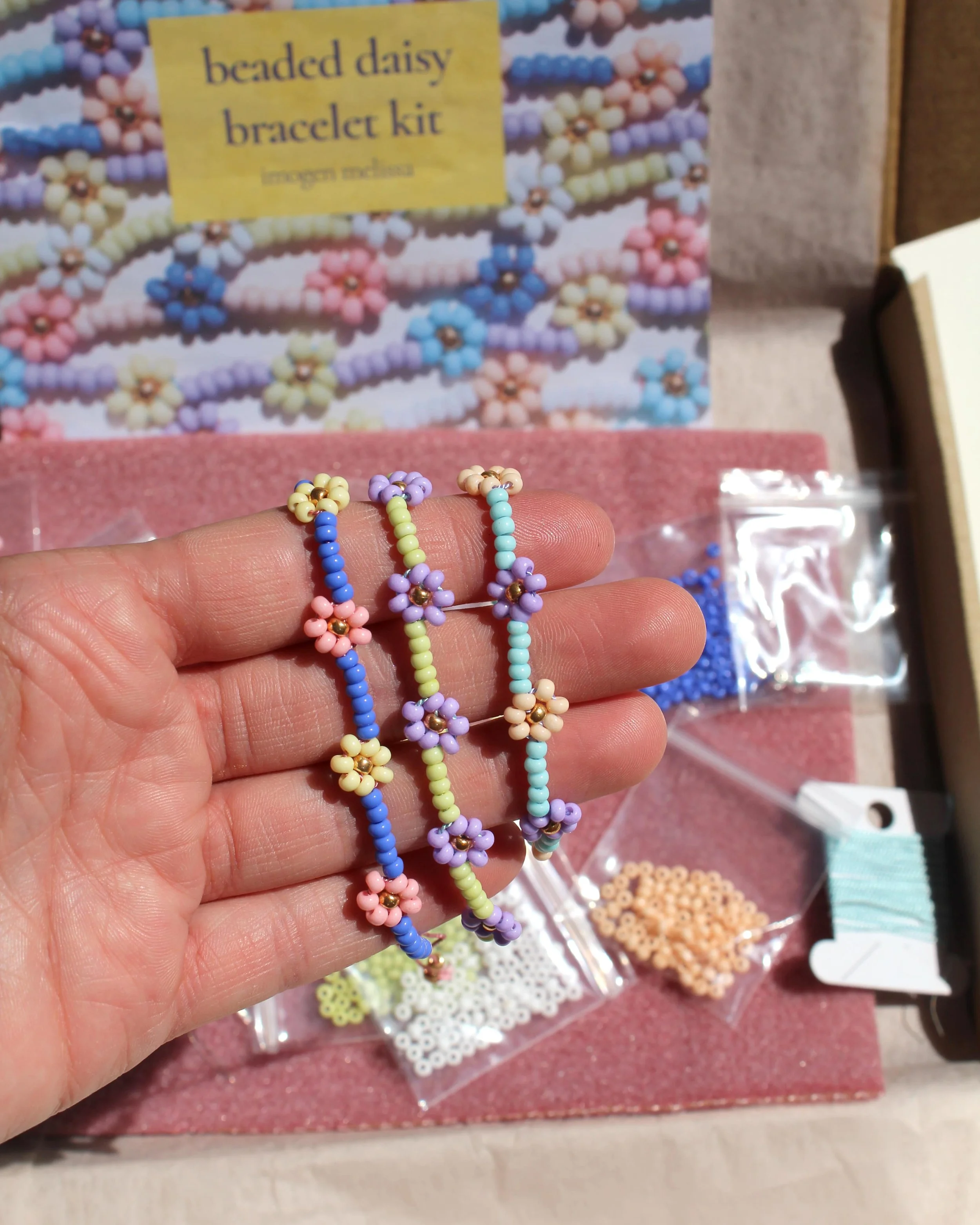 The Beaded Daisy Bracelet Kit — imogen melissa